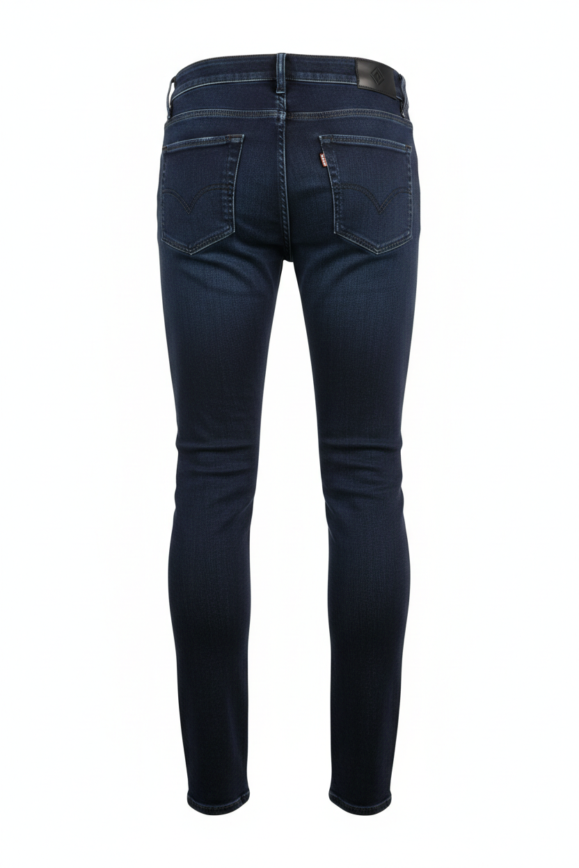 Slim-Fit Jeans in Dark Indigo - Back View