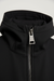 Hooded Jacket in Jet Black - Fabric Detail