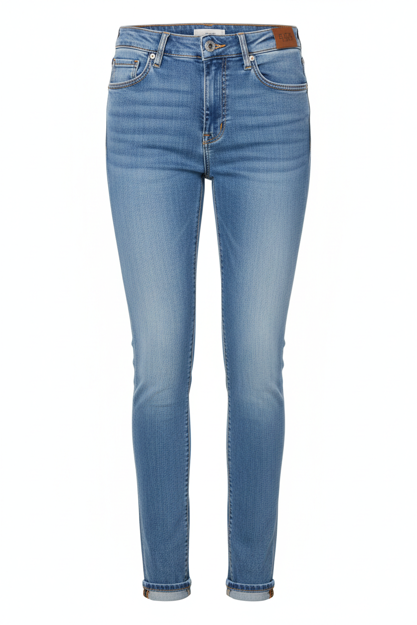 Slim-Fit Jeans in Light Blue Wash - Front View