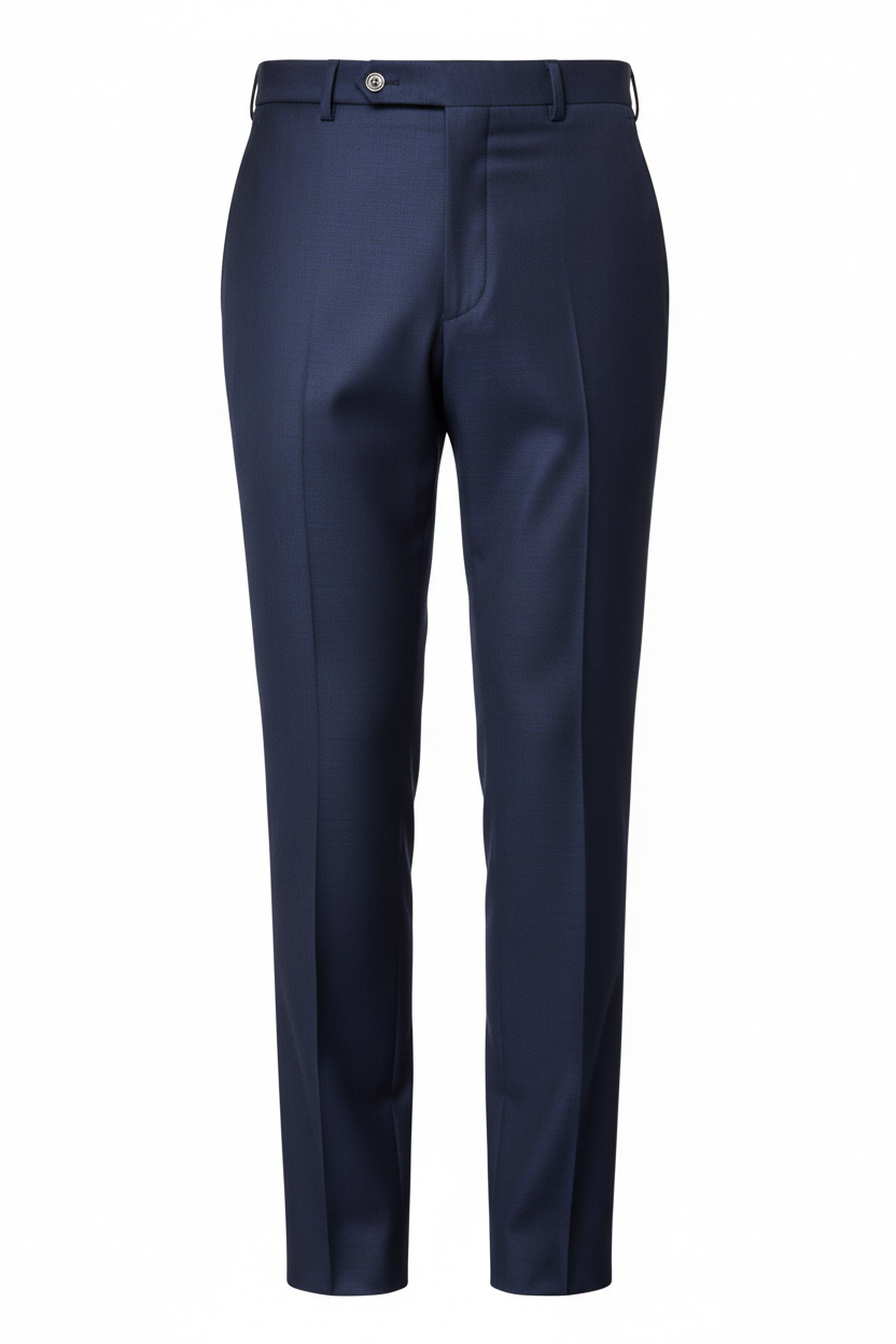 Formal Trousers in Midnight Blue - Front View