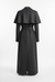 Long Coat in Dark Gray - Back View