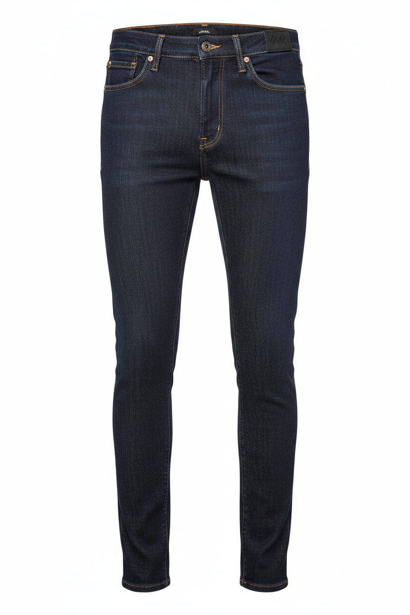 Slim-Fit Jeans in Dark Indigo - Front View
